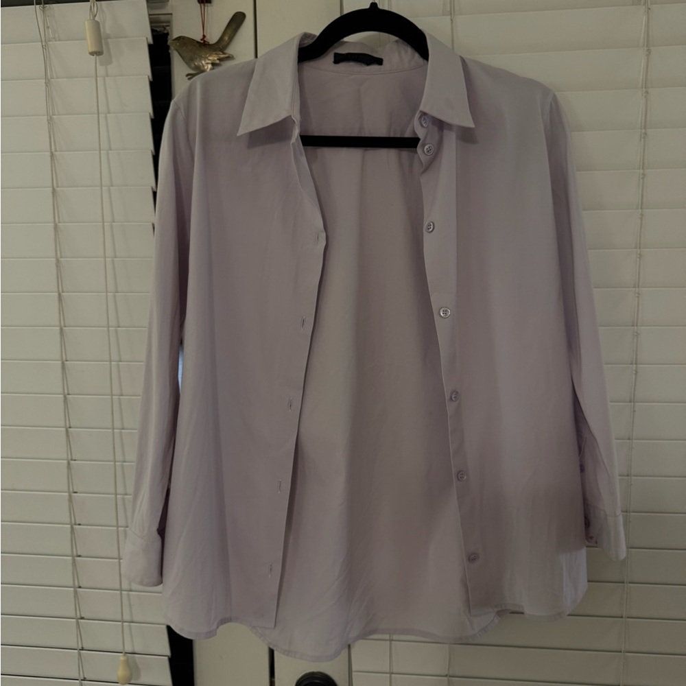 The Row Pale Lavender Button-Down Shirt